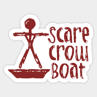 Scarecrow Boat Sticker